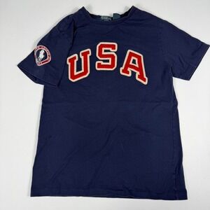 Vintage Polo USA Spellout T-Shirt Women's Large
